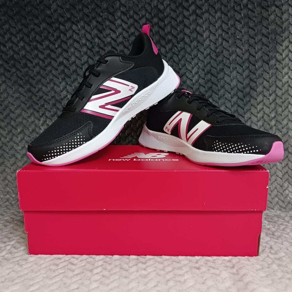 New Balance Dynasoft 545 Big Kids Running Shoes Black Pink Size 7